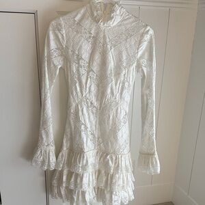 Zimmerman white lace dress